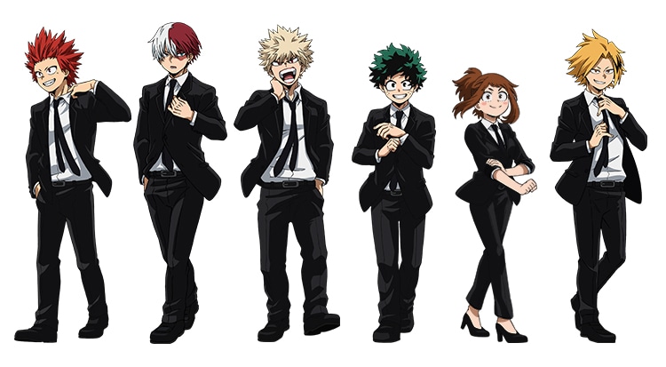 僕のヒーローアカデミアスーツ描き下ろしイラスト