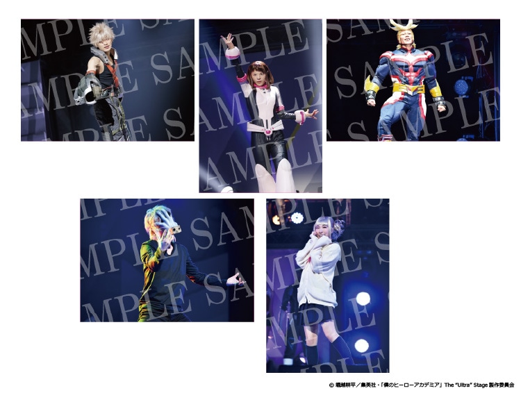 ステージショットポストカード5枚セット(爆豪勝己、麗日お茶子、オールマイト(マッスルフォーム)、死柄木 弔、トガヒミコ)