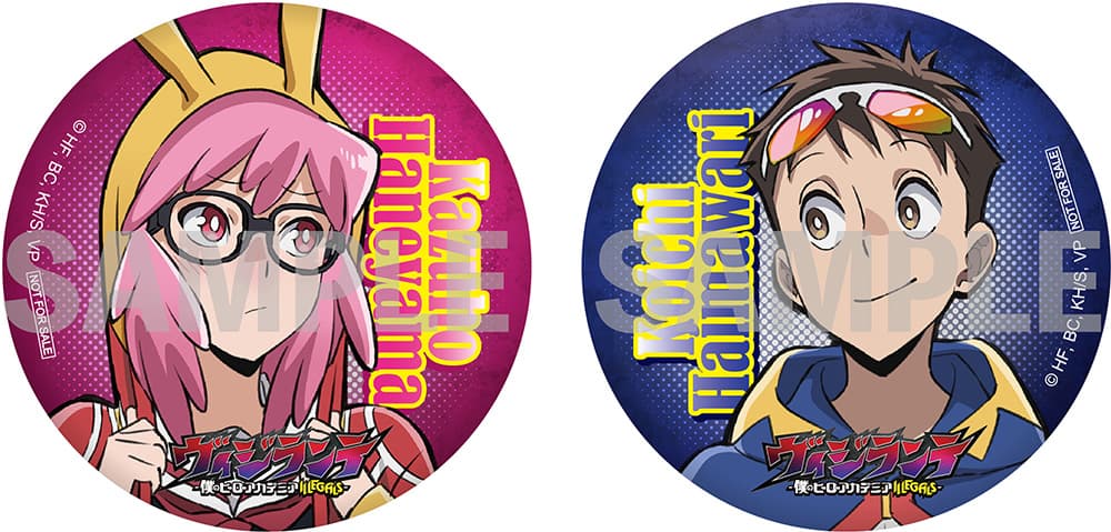 描き下ろしメタリック缶バッジ